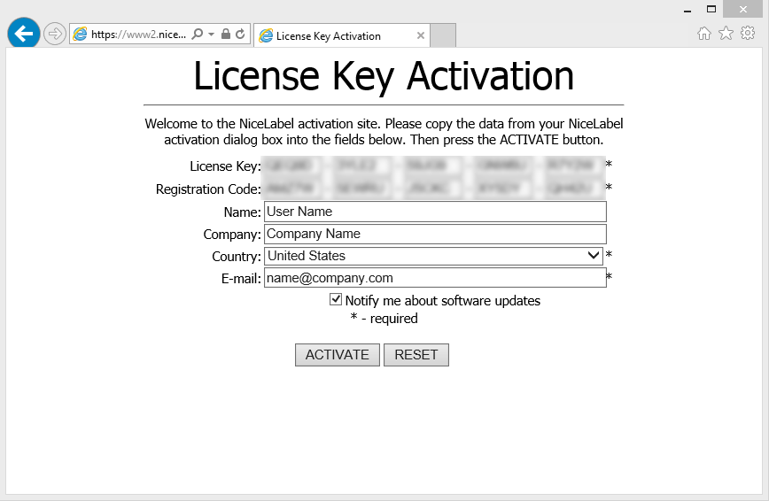 Key Number Activation Page.png